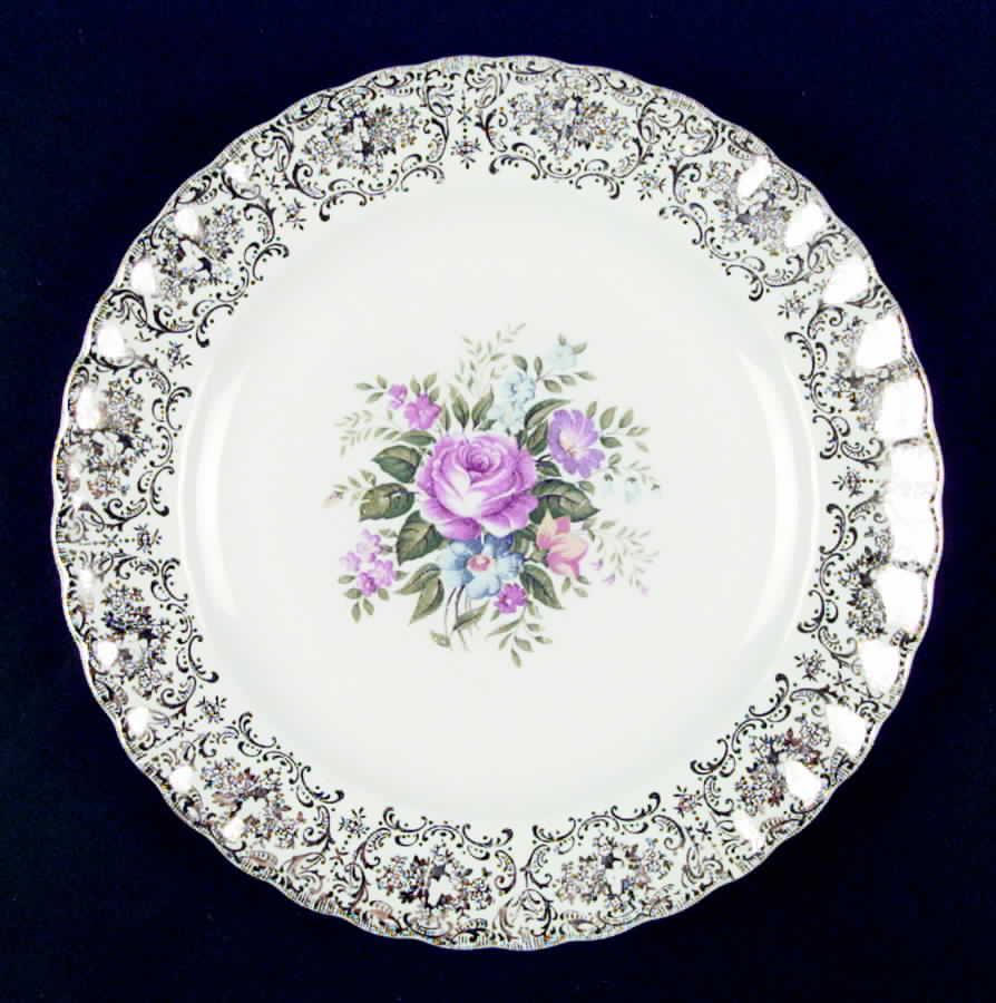 Rosalie Dinner Plate by Sebring Pottery-1