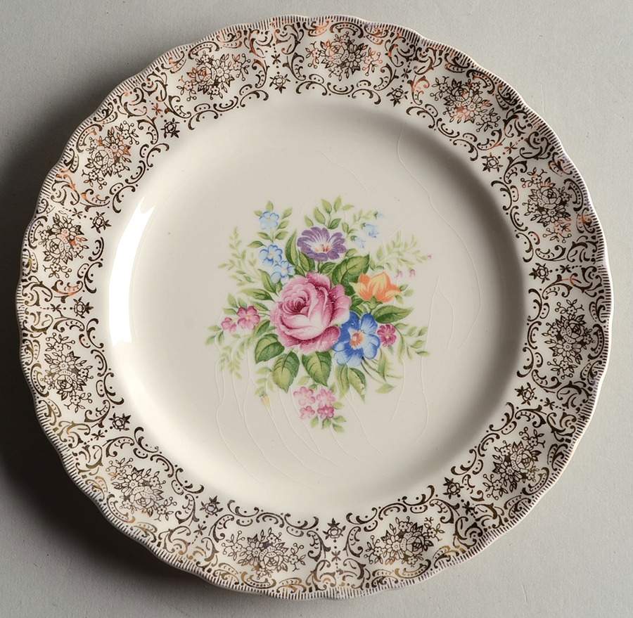 Rosalie Salad Plate by Sebring Pottery-1