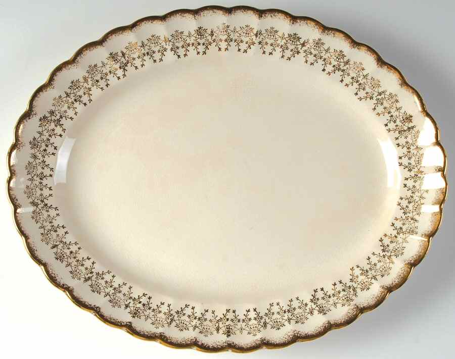SEB12 13" Oval Serving Platter by Sebring Pottery-1