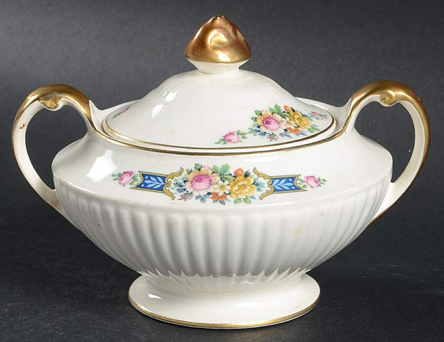 SEB2 Sugar Bowl & Lid by Sebring Pottery-1
