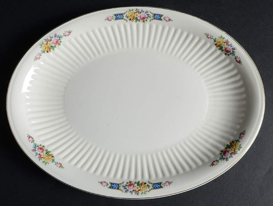 SEB2 11" Oval Serving Platter by Sebring Pottery-1