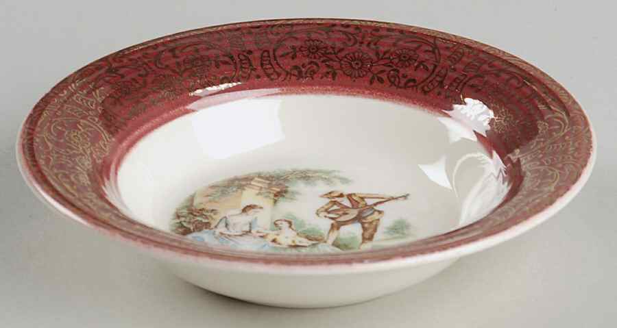 Serenade Rim Fruit/Dessert (Sauce) Bowl by Sebring Pottery-1