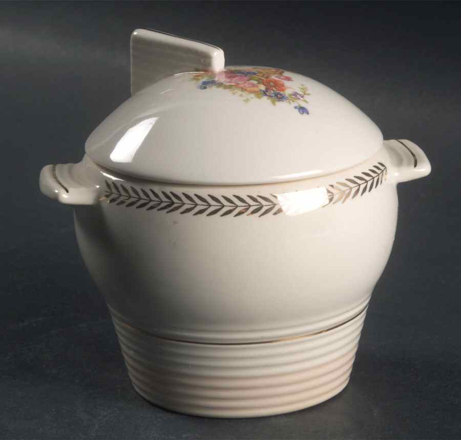 Treasure Island Sugar Bowl & Lid by Sebring Pottery-1