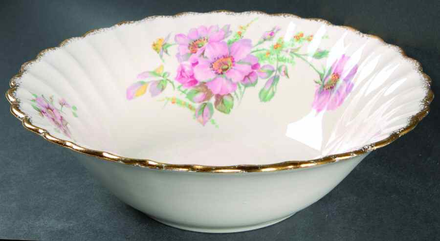 Wild Rose 9" Round Vegetable Bowl by Sebring Pottery-1