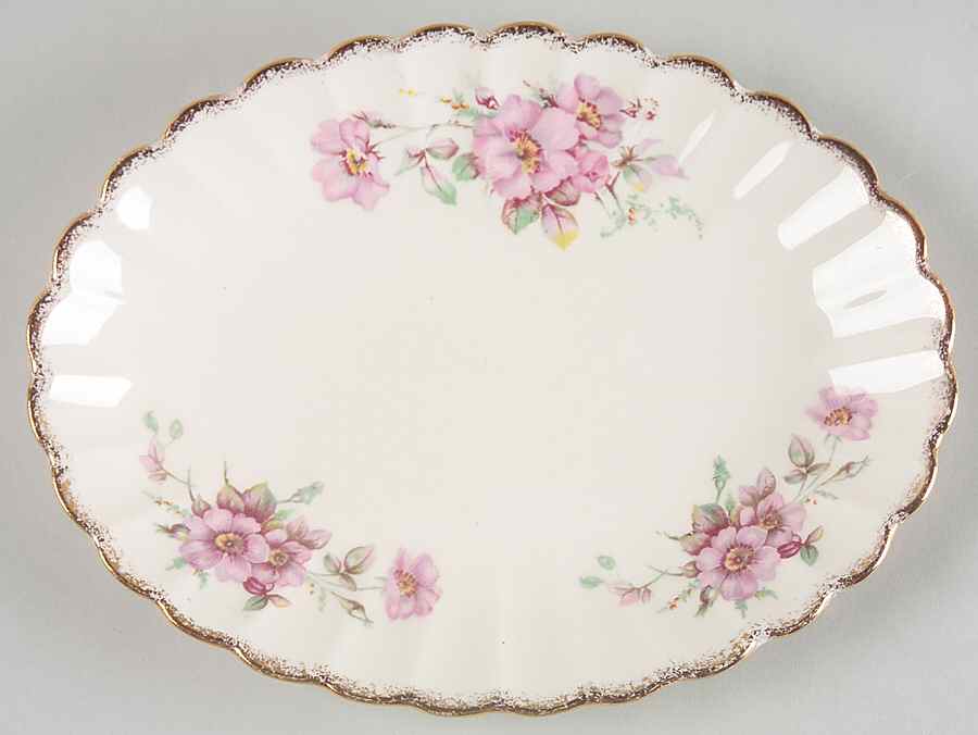 Wild Rose Relish/Gravy Underplate by Sebring Pottery-1