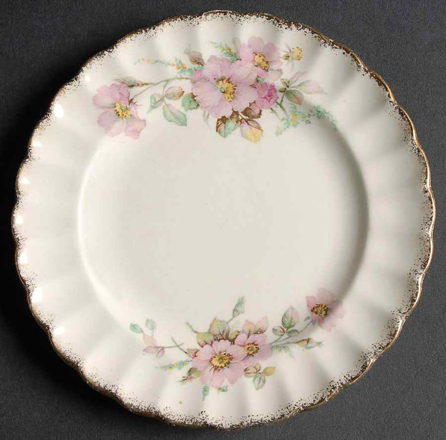Wild Rose Bread & Butter Plate by Sebring Pottery-1