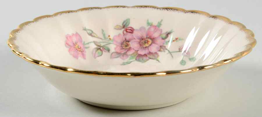 Wild Rose Fruit/Dessert (Sauce) Bowl by Sebring Pottery-1