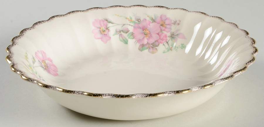 Wild Rose Coupe Soup Bowl by Sebring Pottery-1
