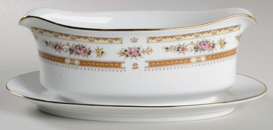 Kyoto Gravy Boat with Attached Underplate by Seizan-1