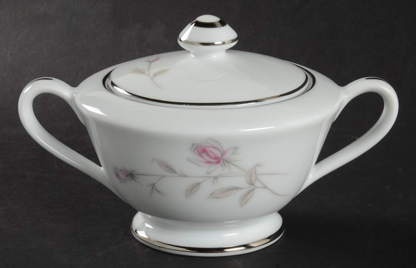 Lasting Rose Sugar Bowl & Lid by Seizan-1