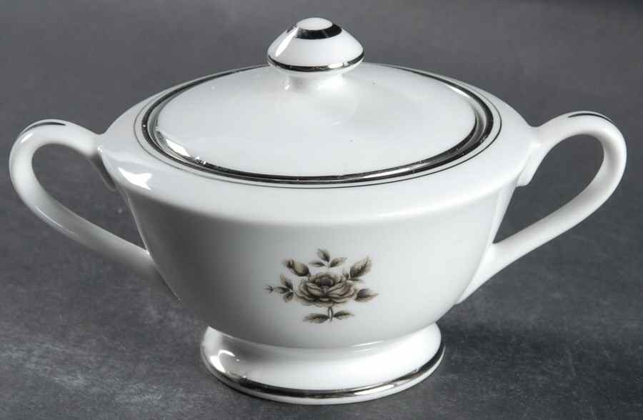 Midnight Rose Sugar Bowl & Lid by Seizan-1