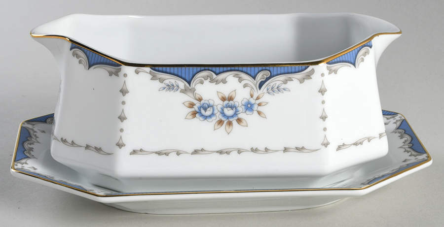 Mood Indigo Gravy Boat & Underplate by Seizan-1