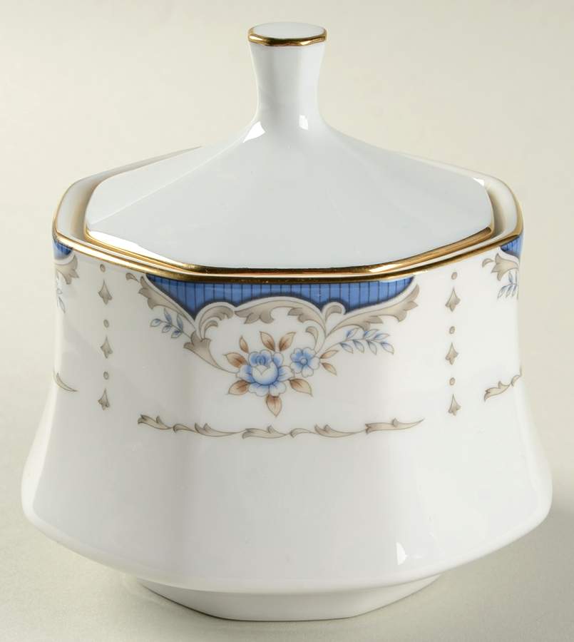 Mood Indigo Sugar Bowl & Lid by Seizan-1