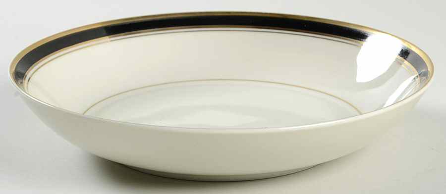 Onyx Gold Coupe Soup Bowl by Seizan-1