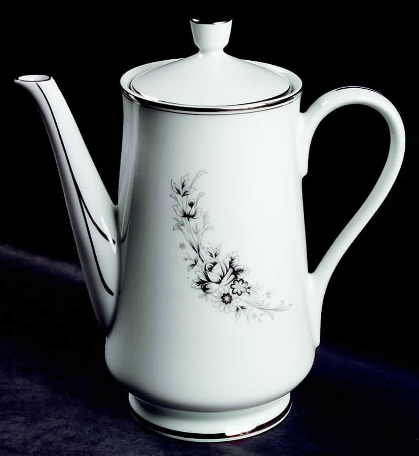 Sachiko (Platinum Ring) Coffee Pot & Lid by Seizan-1