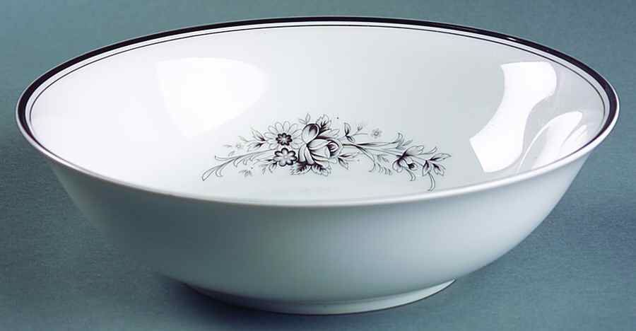Sachiko (Platinum Ring) 9" Round Vegetable Bowl by Seizan-1