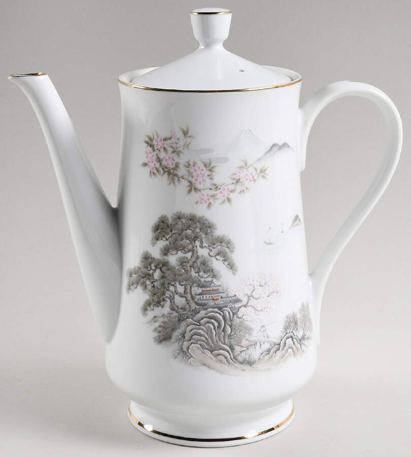 Sansui Coffee Pot & Lid by Seizan-1
