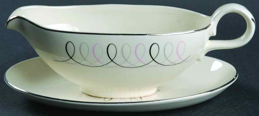 Carousel Gravy Boat & Underplate/Relish by Sevron-1