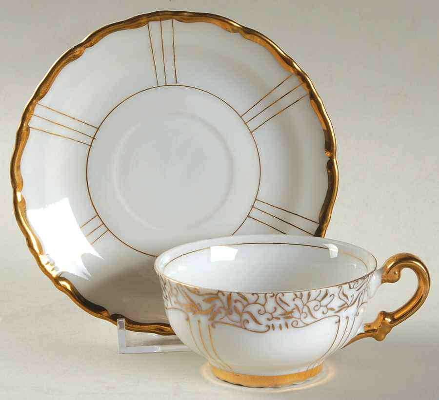 1030 Footed Demitasse Cup & Saucer Set by Seyei Toki Co-1