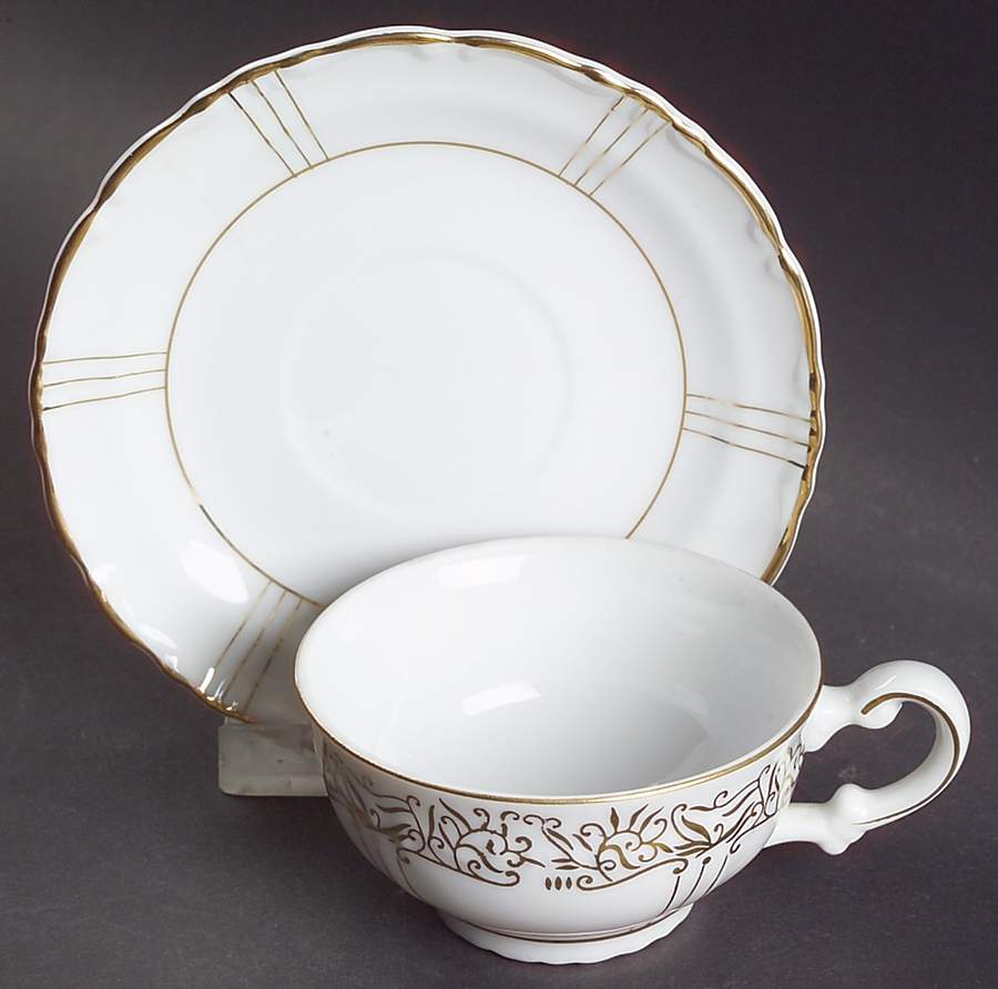 1030 Footed Demitasse Cup & Saucer Set by Seyei Toki Co-1