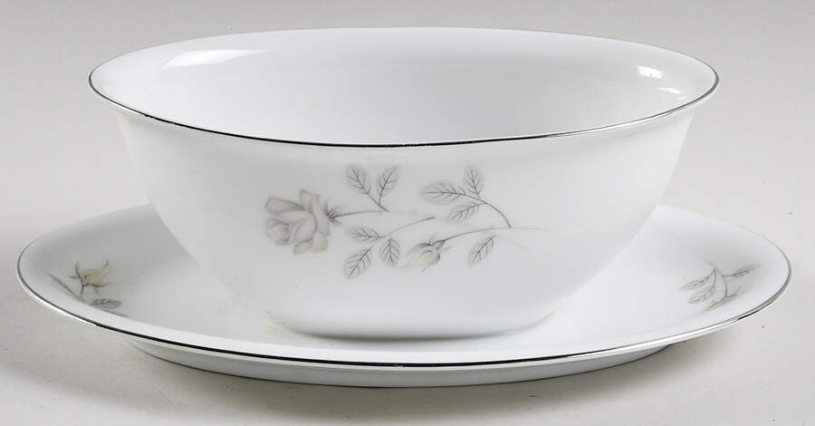 ROSETTE Gravy Boat with Attached Underplate by Seyei Toki Co-1