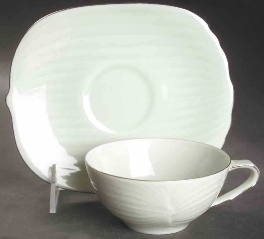 316 Flat Cup & Saucer Set by Seyei Toki Co-1