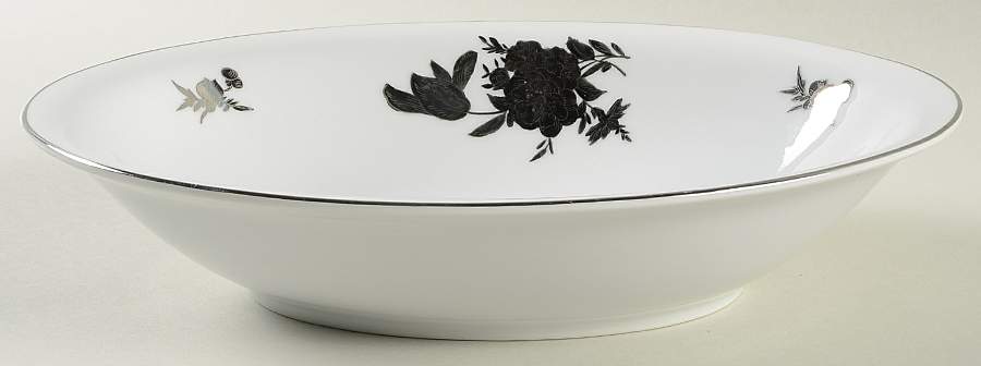 397 (Smooth Edge) 10" Oval Vegetable Bowl by Seyei Toki Co-1