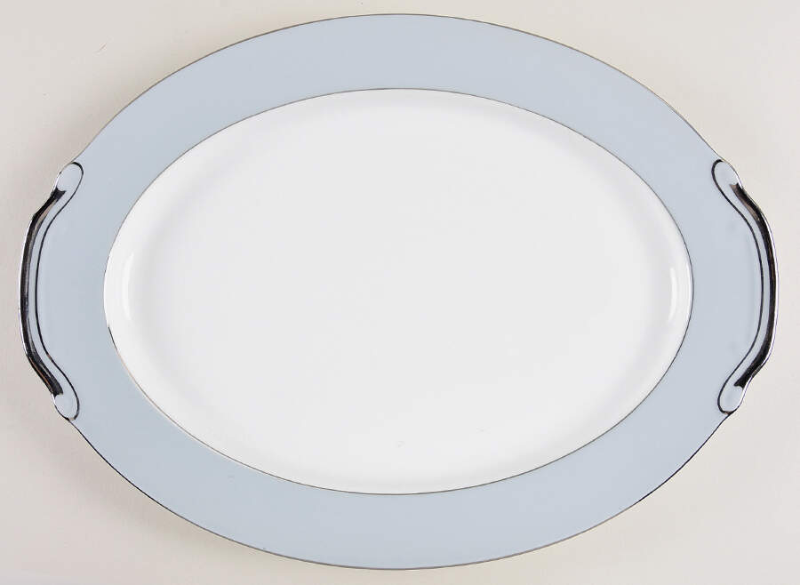 398 (Rim) 14" Oval Serving Platter by Seyei Toki Co-1