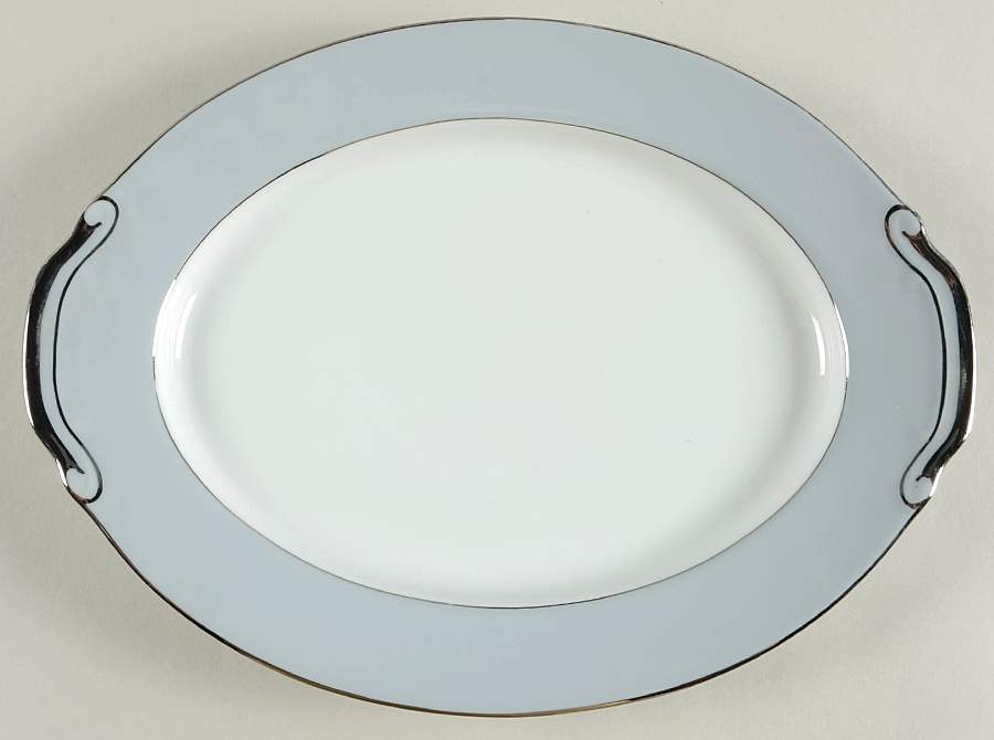 398 (Rim) 11" Oval Serving Platter by Seyei Toki Co-1