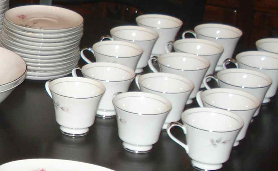 Ardsley Footed Cup & Saucer Set by Seyei Toki Co-1