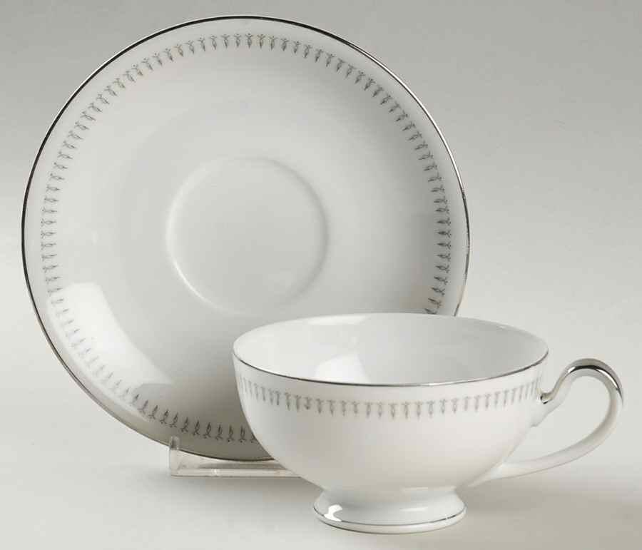 Ashley Footed Cup & Saucer Set by Seyei Toki Co-1