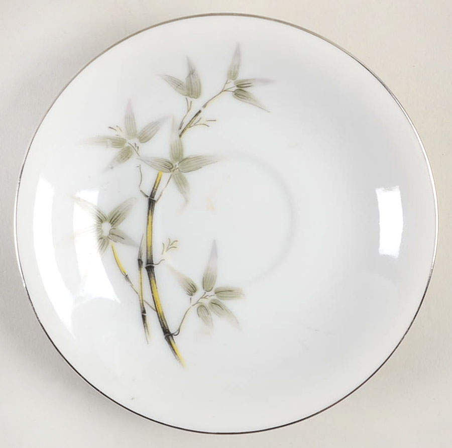 Bamboo Garden Saucer for Flat Demitasse Cup by Seyei Toki Co-1