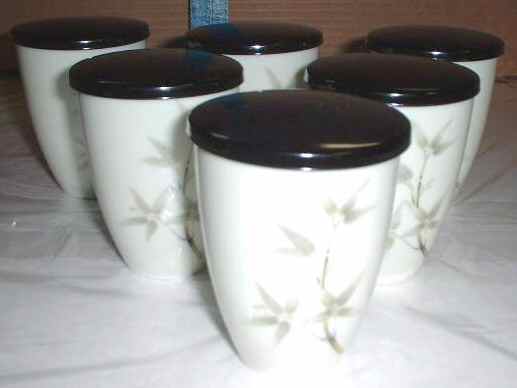 Bamboo Garden Asian Flat Cup with Lid by Seyei Toki Co-1