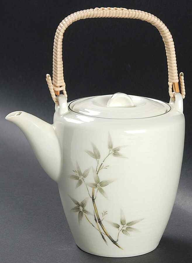Bamboo Garden Mini Teapot & Lid w/Top Handle by Seyei Toki Co-1