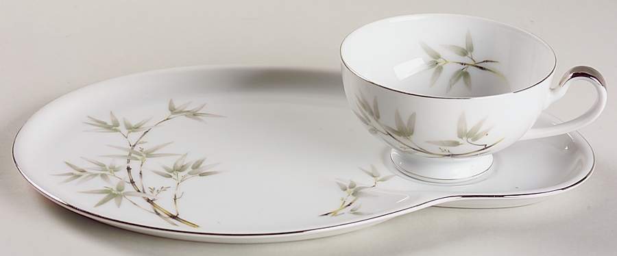 Bamboo Garden Snack Plate & Cup Set by Seyei Toki Co-1