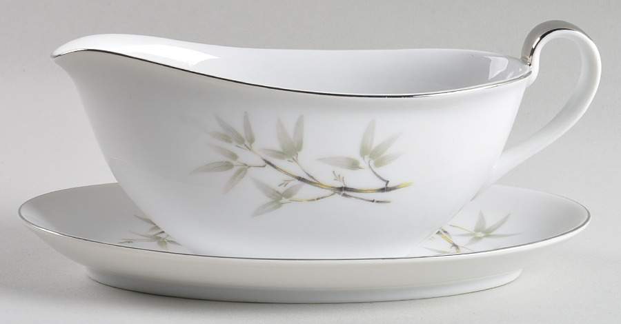 Bamboo Garden Gravy Boat & Underplate/Relish by Seyei Toki Co-1