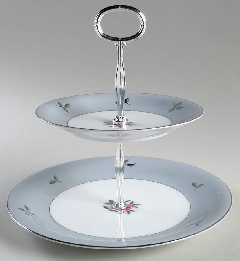 Bella Maria 6 5/8"-10"  2 Tiered Serving Tray (Dp, Sp) HC by Seyei Toki Co-1