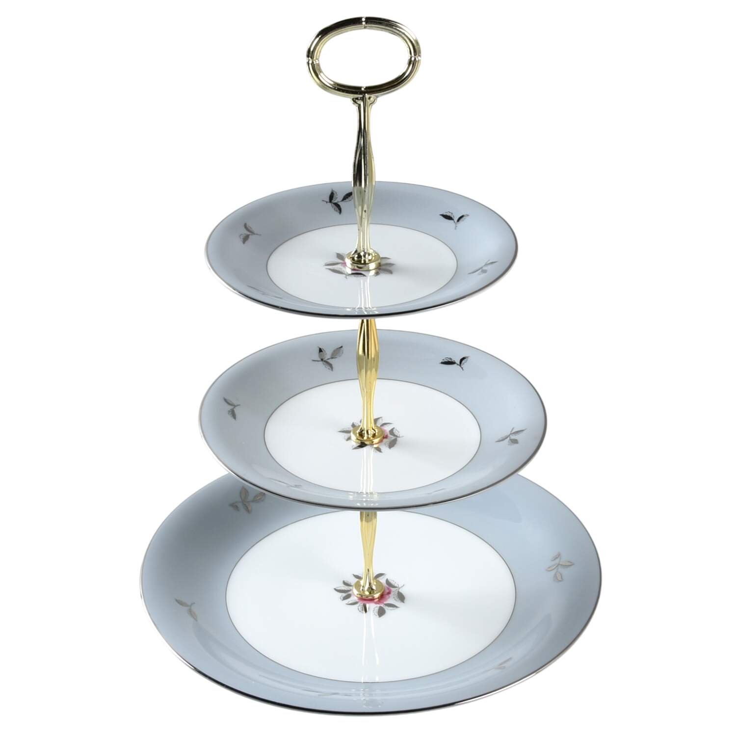 Bella Maria 13 7/8"-14 1/4" 3-Tiered Serving Tray(DP,SP,BB) HC by Seyei Toki Co-1