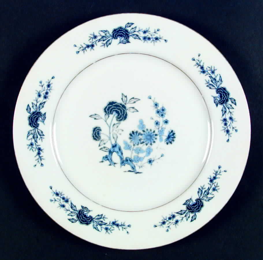 Blue Meissen Dinner Plate by Seyei Toki Co-1