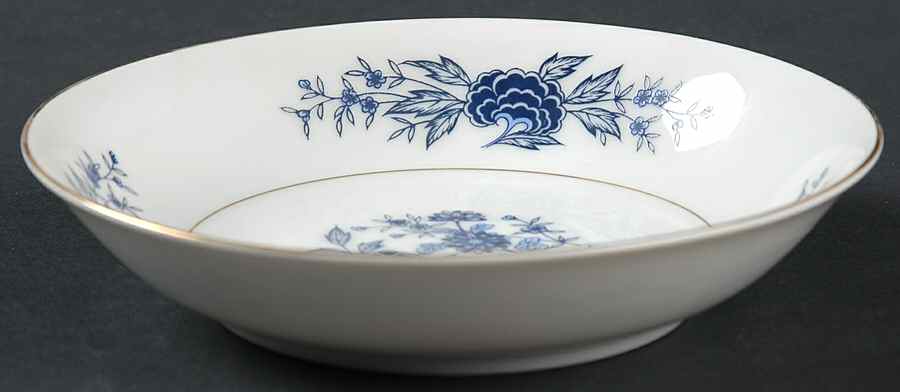 Blue Meissen Fruit/Dessert (Sauce) Bowl by Seyei Toki Co-1