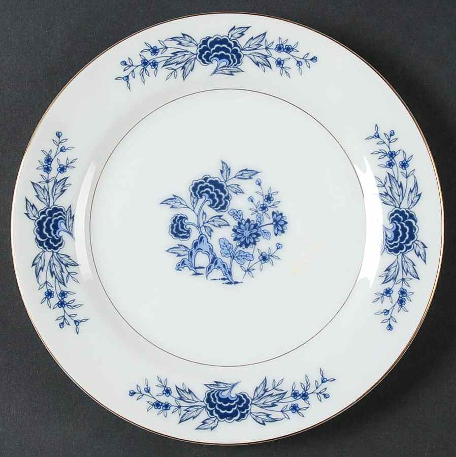 Blue Meissen Bread & Butter Plate by Seyei Toki Co-1