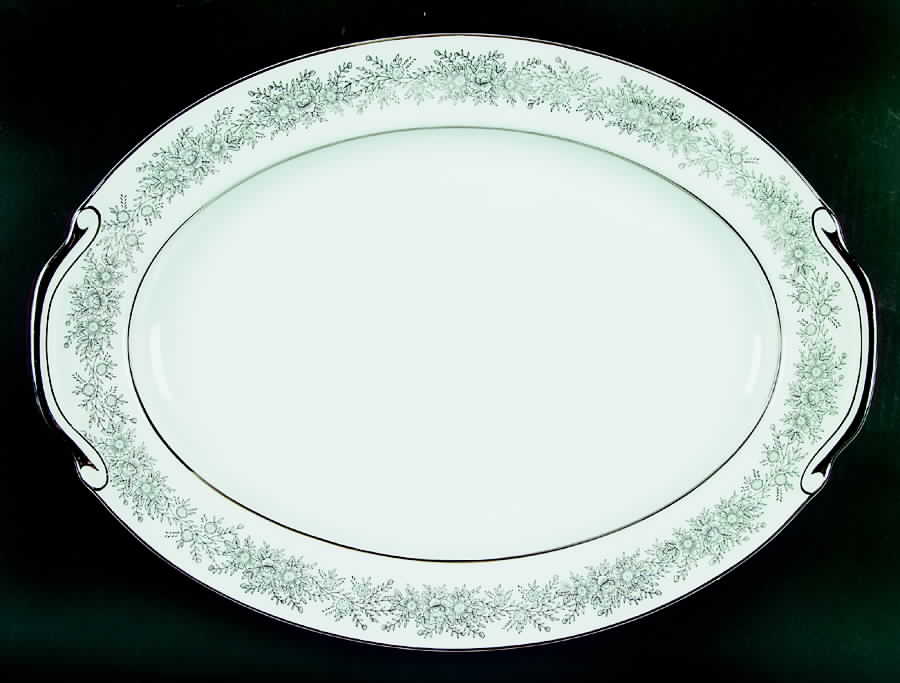 Brilliant 16" Oval Serving Platter by Seyei Toki Co-1