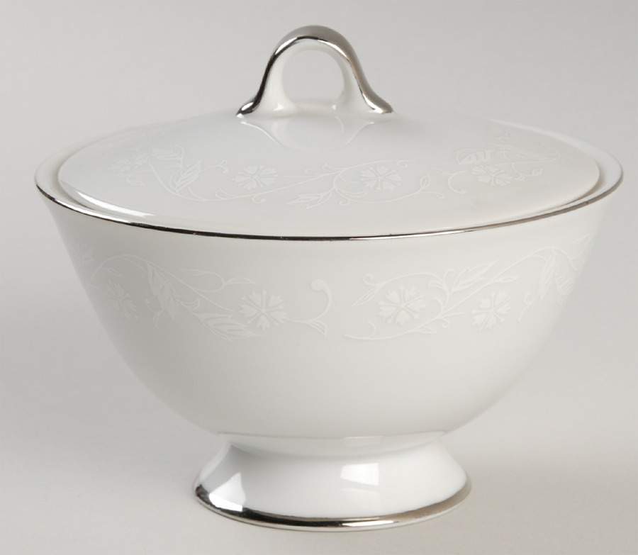 Bridal Lace Sugar Bowl & Lid by Seyei Toki Co-1