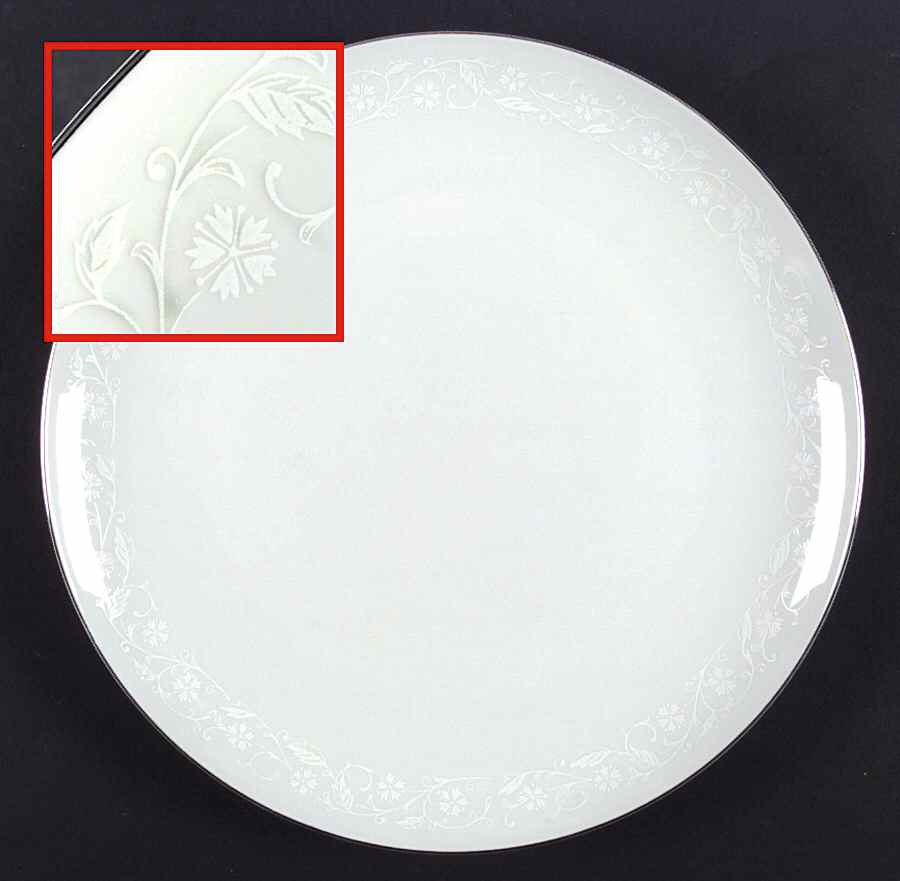 Bridal Lace Dinner Plate by Seyei Toki Co-1