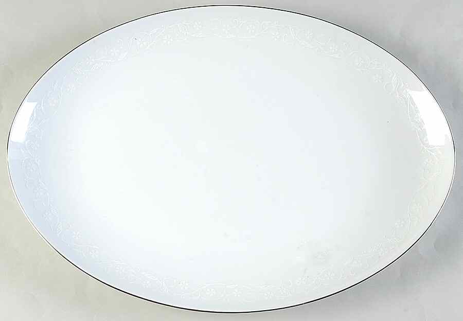 Bridal Lace 16" Oval Serving Platter by Seyei Toki Co-1