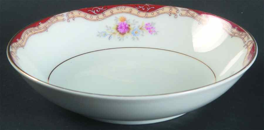 Burgundy Fruit/Dessert (Sauce) Bowl by Seyei Toki Co-1