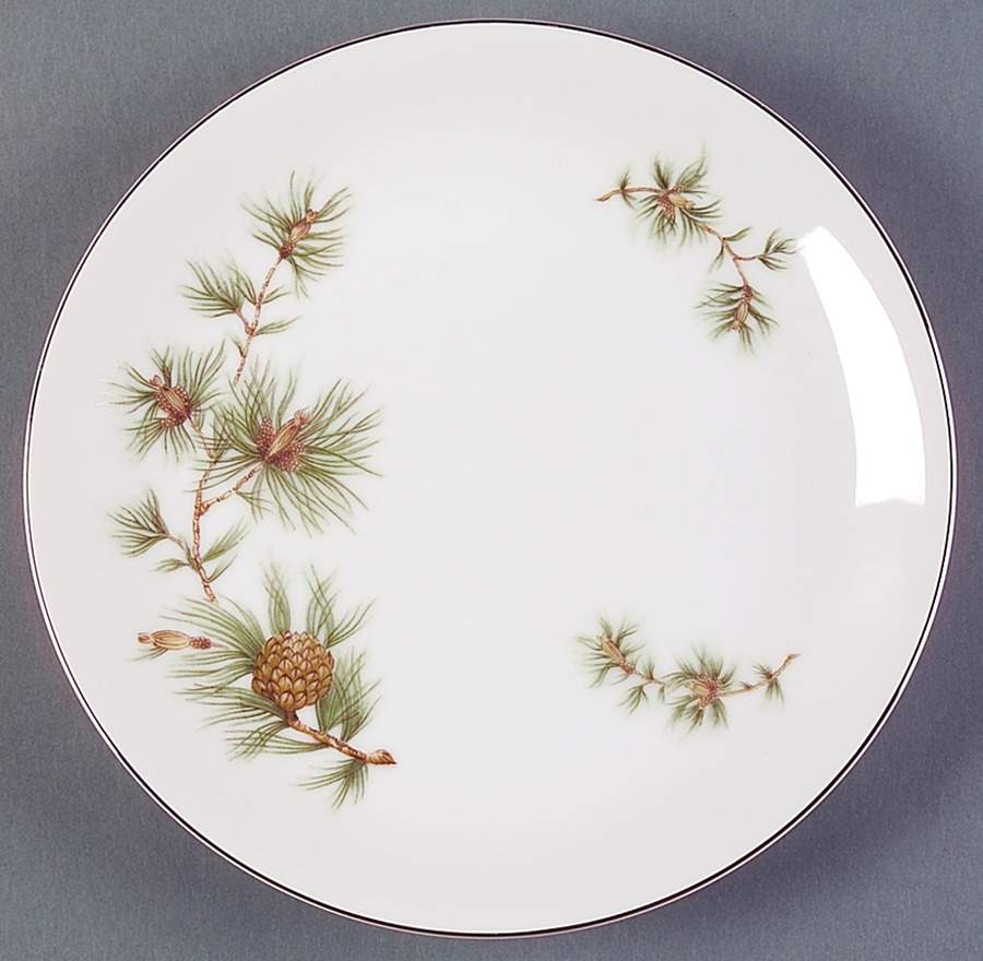 Cascade Pine Salad Plate by Seyei Toki Co-1