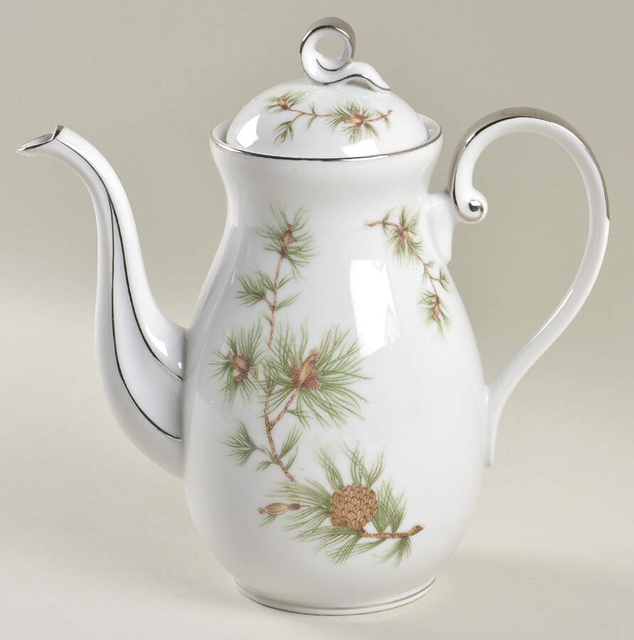 Cascade Pine Coffee Pot & Lid by Seyei Toki Co-1
