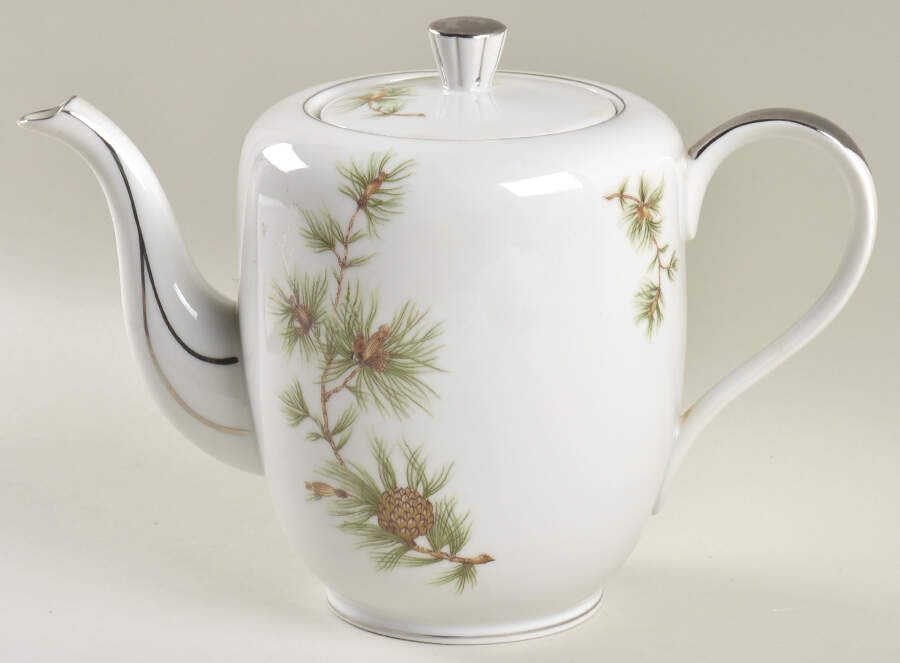 Cascade Pine Teapot & Lid by Seyei Toki Co-1