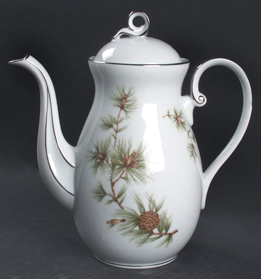 Cascade Pine Coffee Pot & Lid by Seyei Toki Co-1